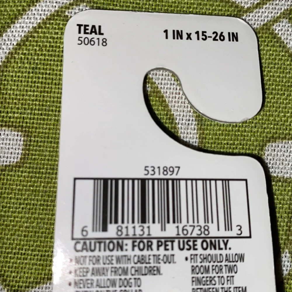 NWT Vibrant Life Blue Dog Collar Size Large